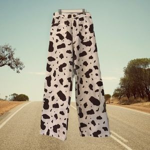 lykke wullf cow print basil pants